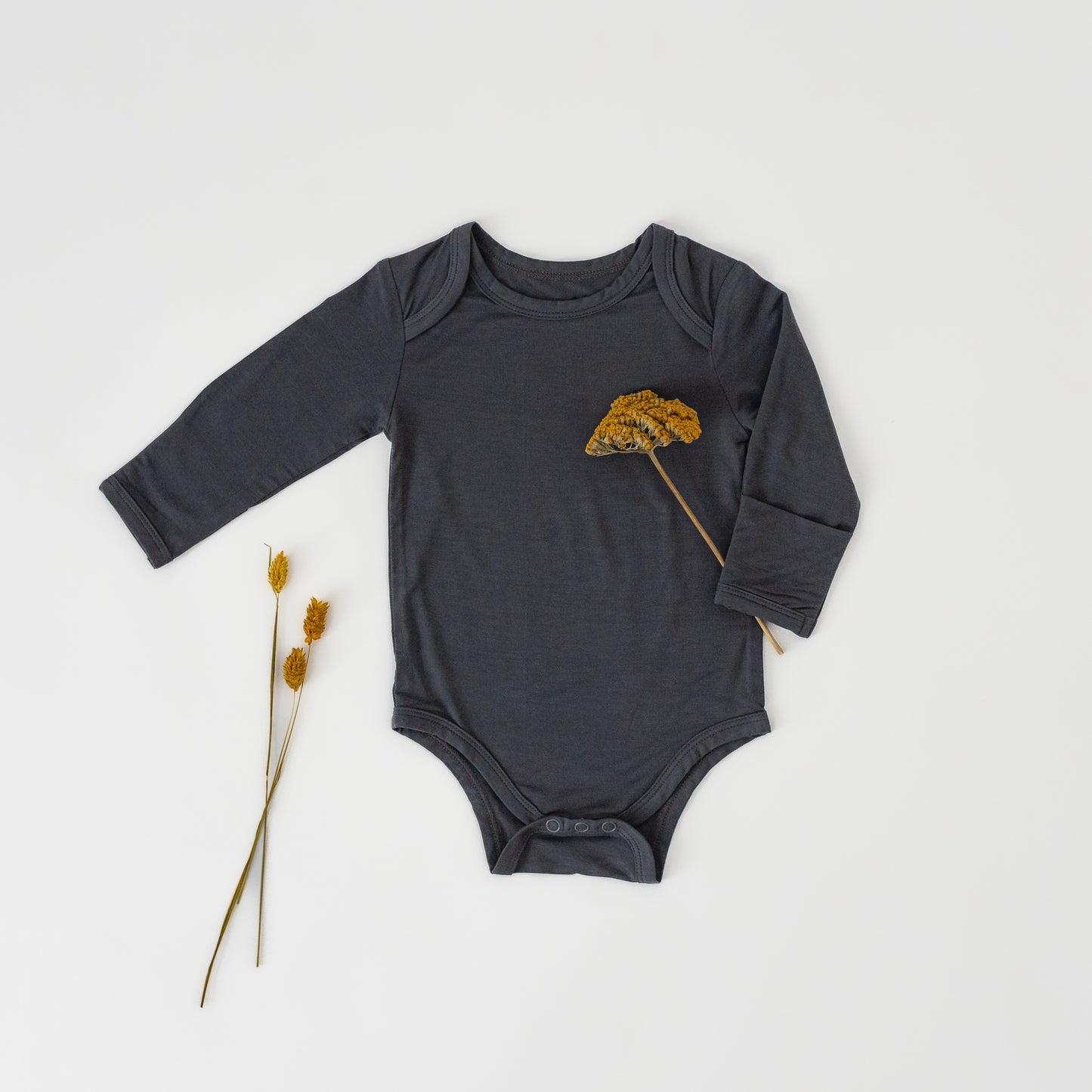 Long Sleeve Gray Onesie 12-18