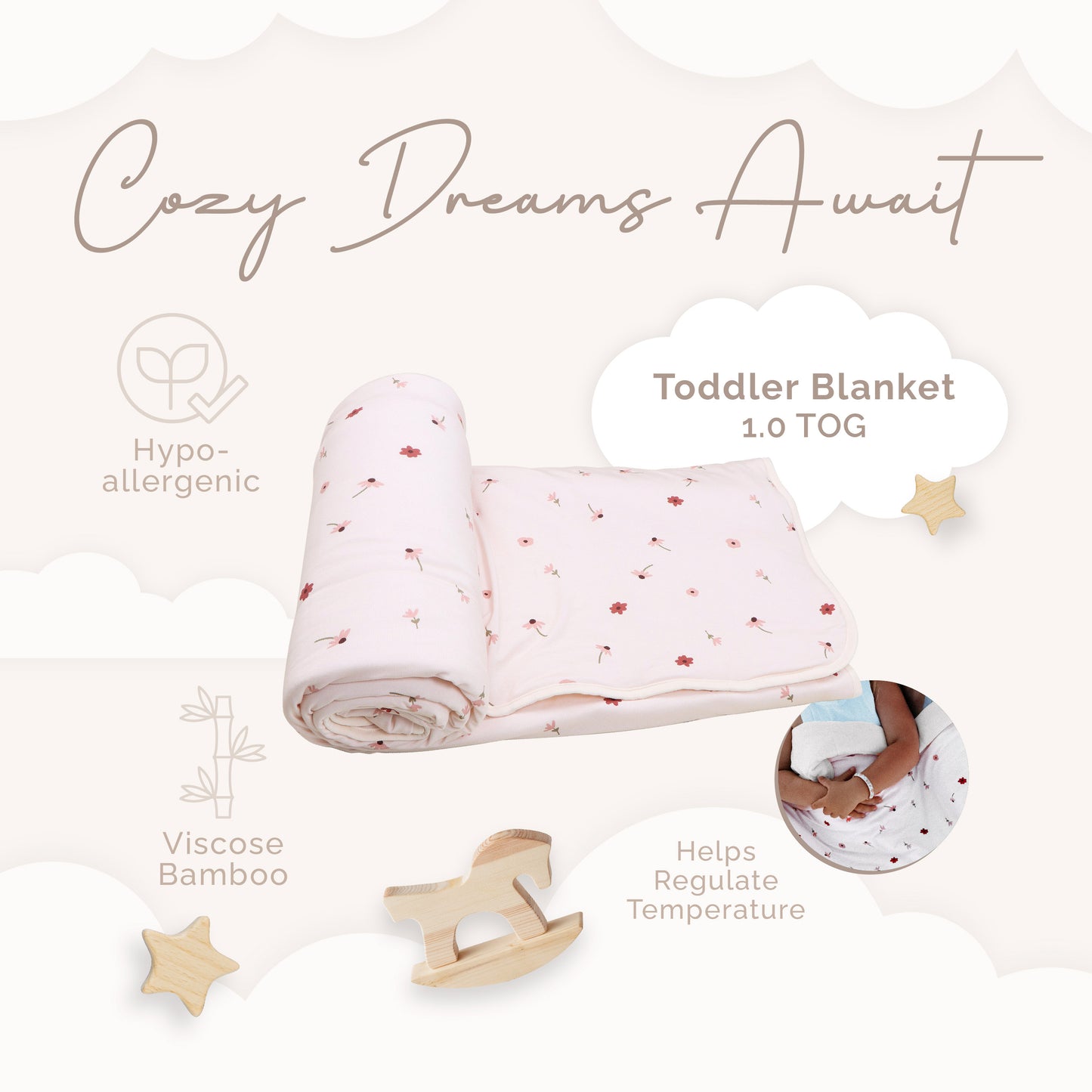 Toddler Blanket  1.0 TOG Daisy