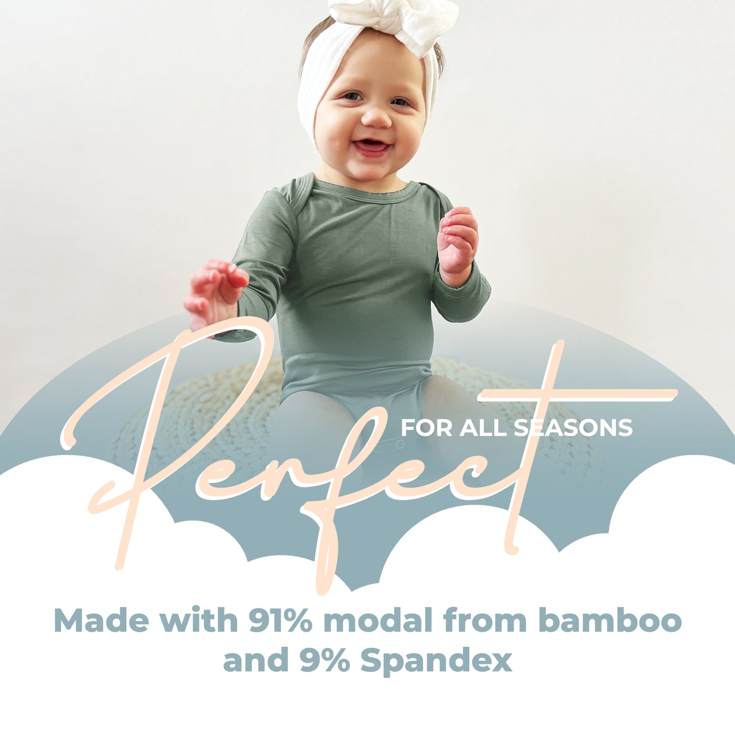 Long Sleeve Basil Onesie 12-18