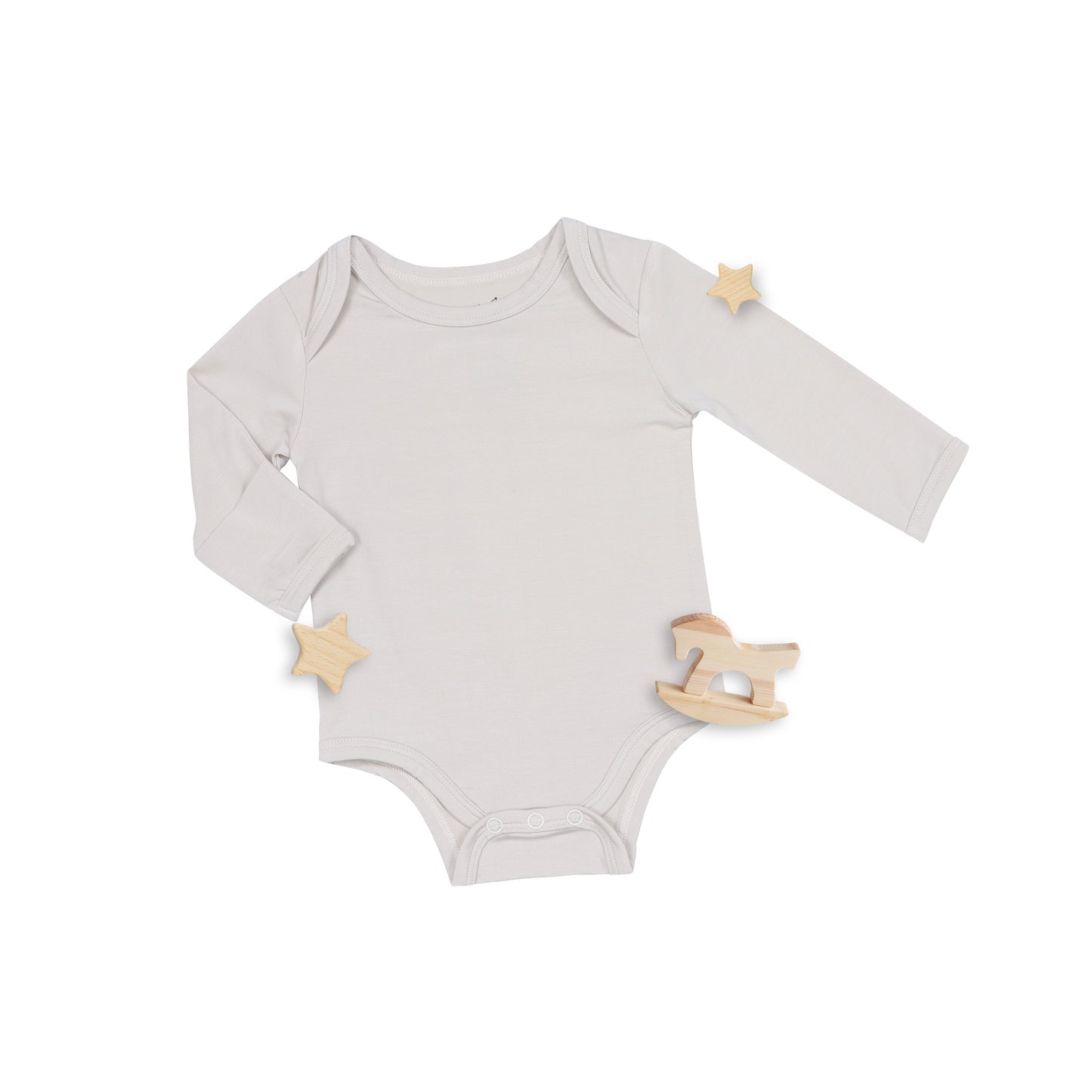 Long Sleeve Bone Onesie 18-24
