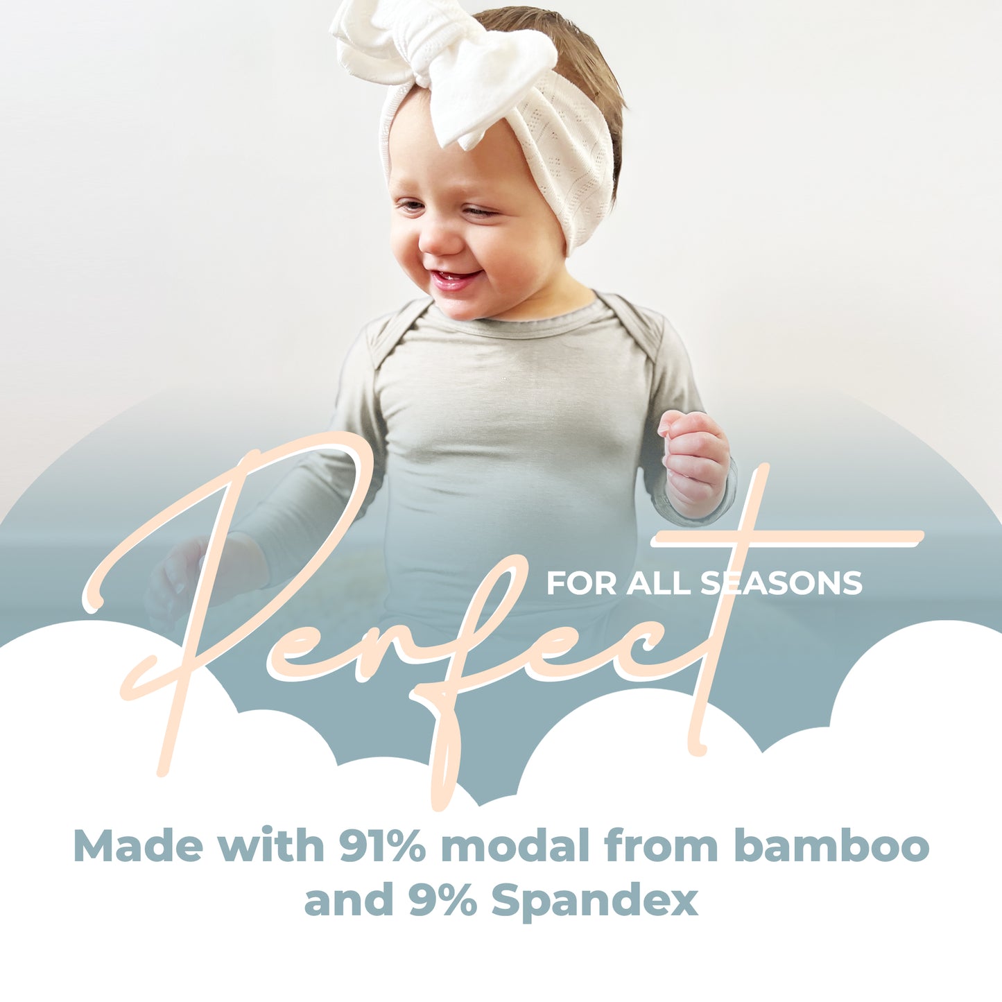 Long Sleeve Bone Onesie 18-24