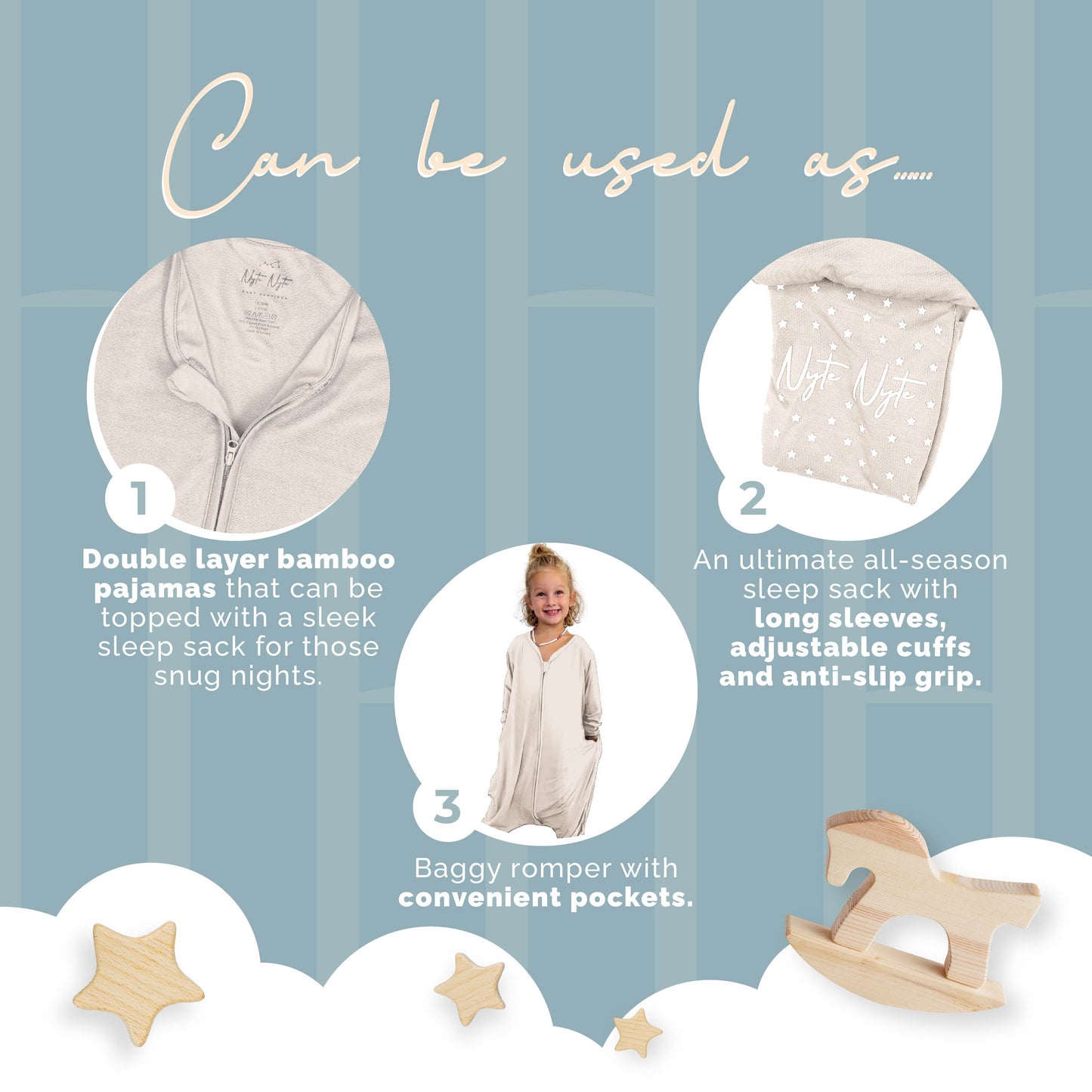 Nyte Nyte 0.5 SnuggleSack Romper + Colors