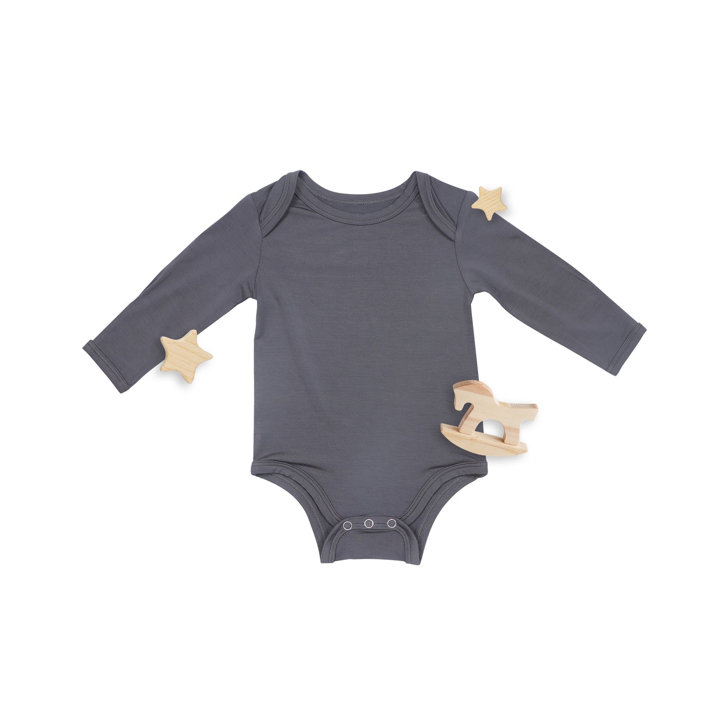 Long Sleeve Gray Onesie 12-18