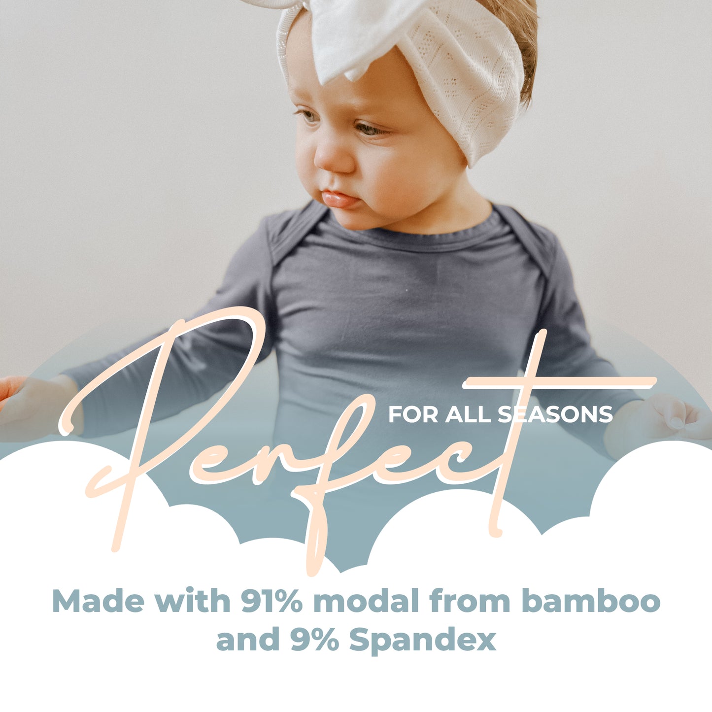 Long Sleeve Gray Onesie 12-18