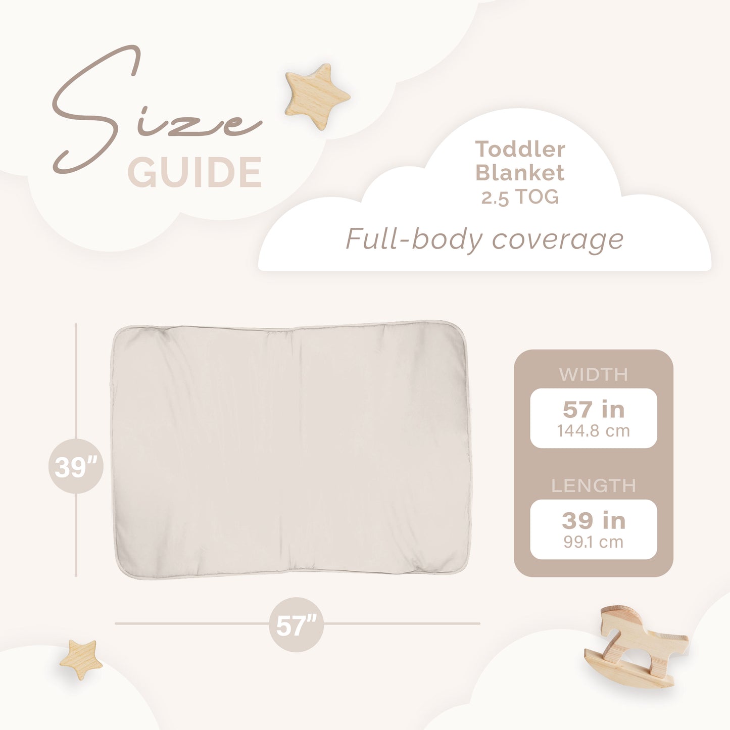 Toddler Blanket stars 2.5 TOG