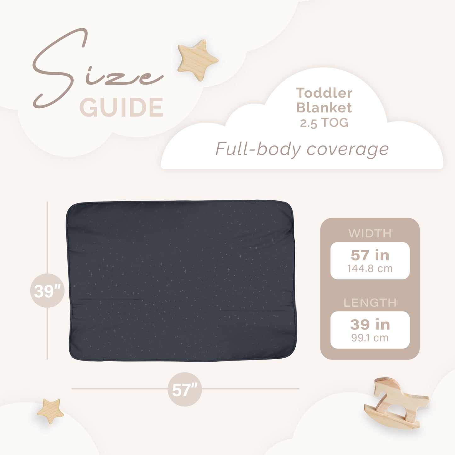 Toddler Blanket stars 2.5 TOG