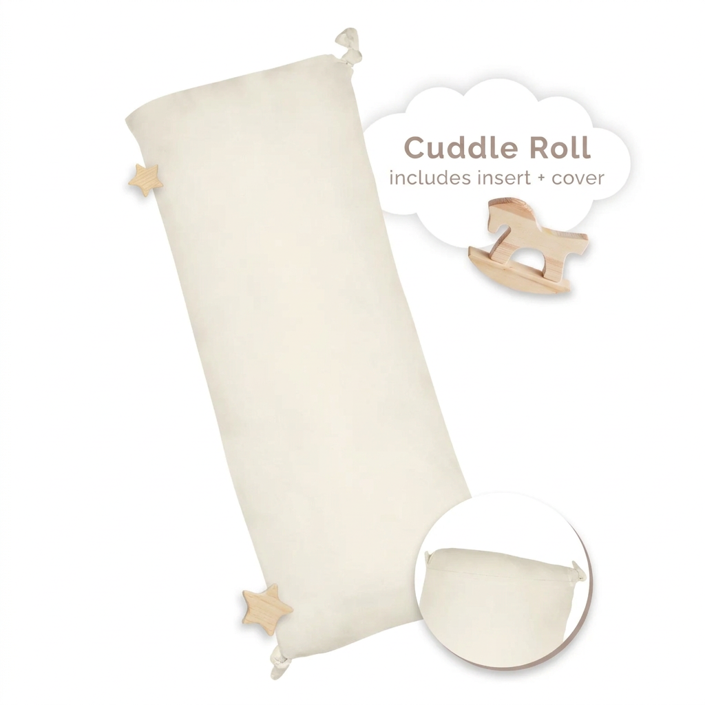 Baby/Toddler Cuddle Roll Pillow (insert+cover)