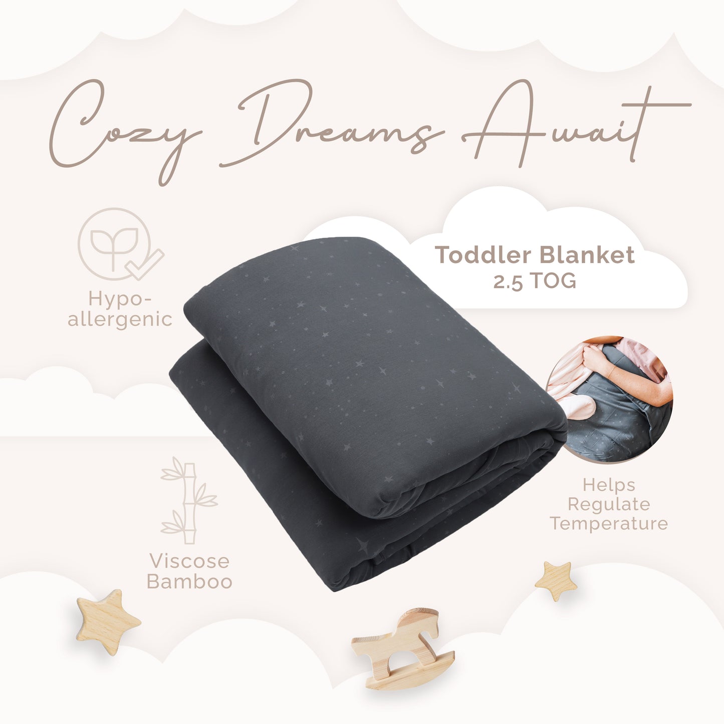 Toddler Blanket stars 2.5 TOG