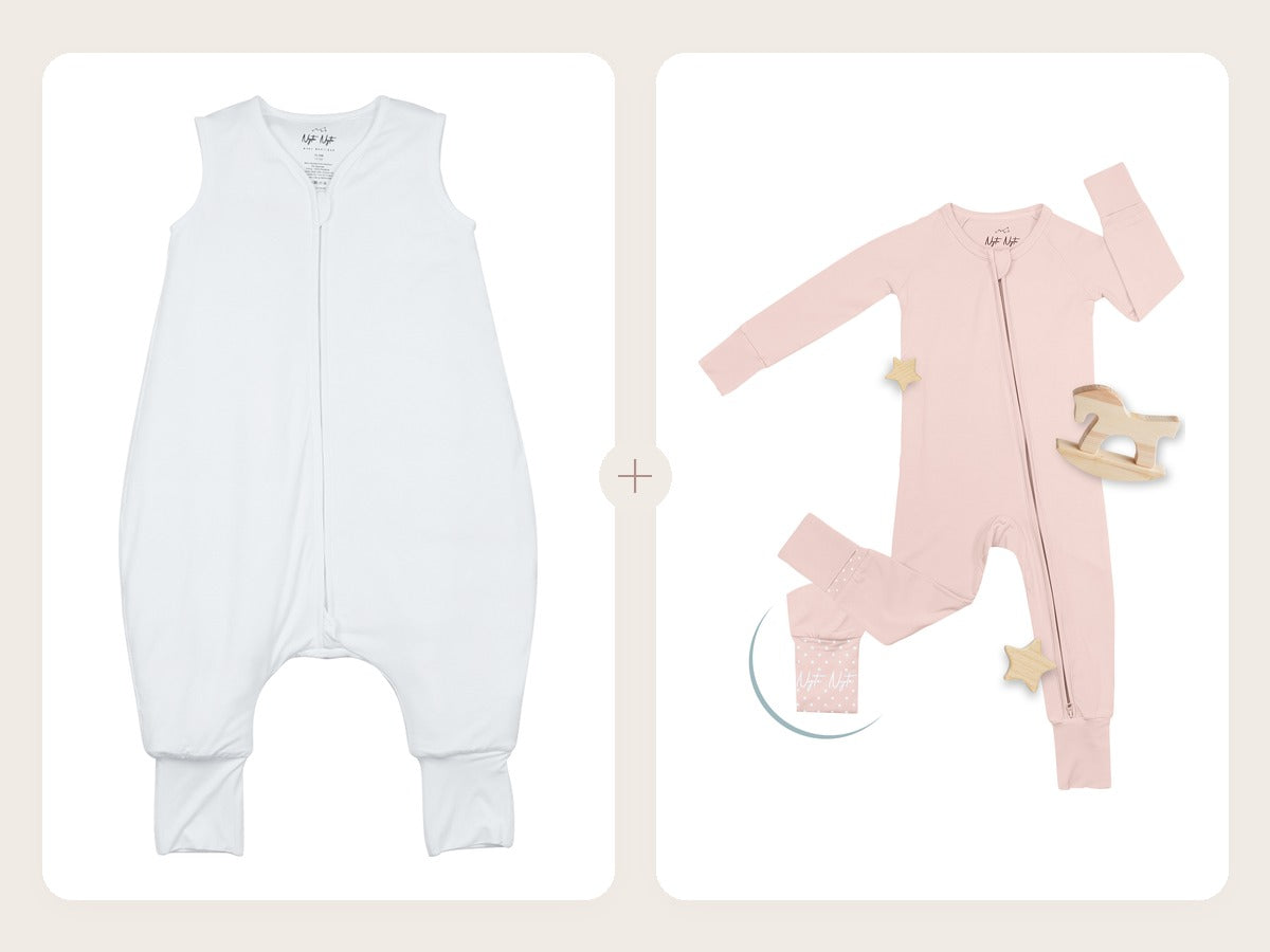 Example Mystery Bundle: Cloud sleep sack + Rosy sleeper