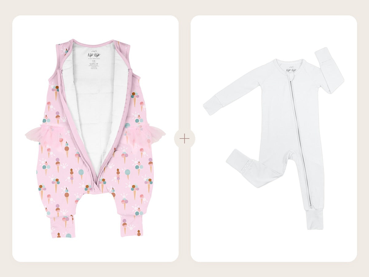 Example Mystery Bundle: Ice Cream sleep sack + Cloud sleeper